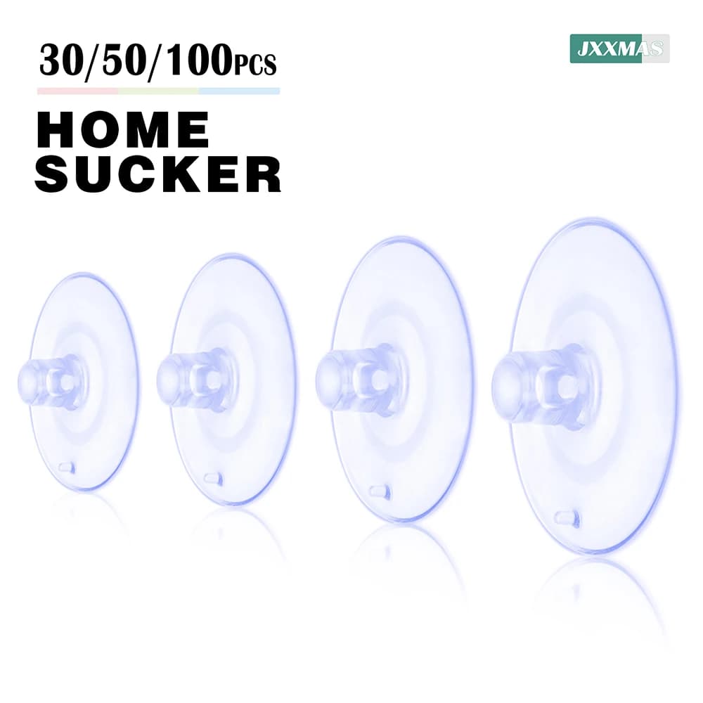 30/50/100pcs Trasparente Ventose Ventose Potente Ventosa A Vuoto Gancio A Parete Cucina Bagno Matrimonio Auto Vetro Accessori Per La Casa