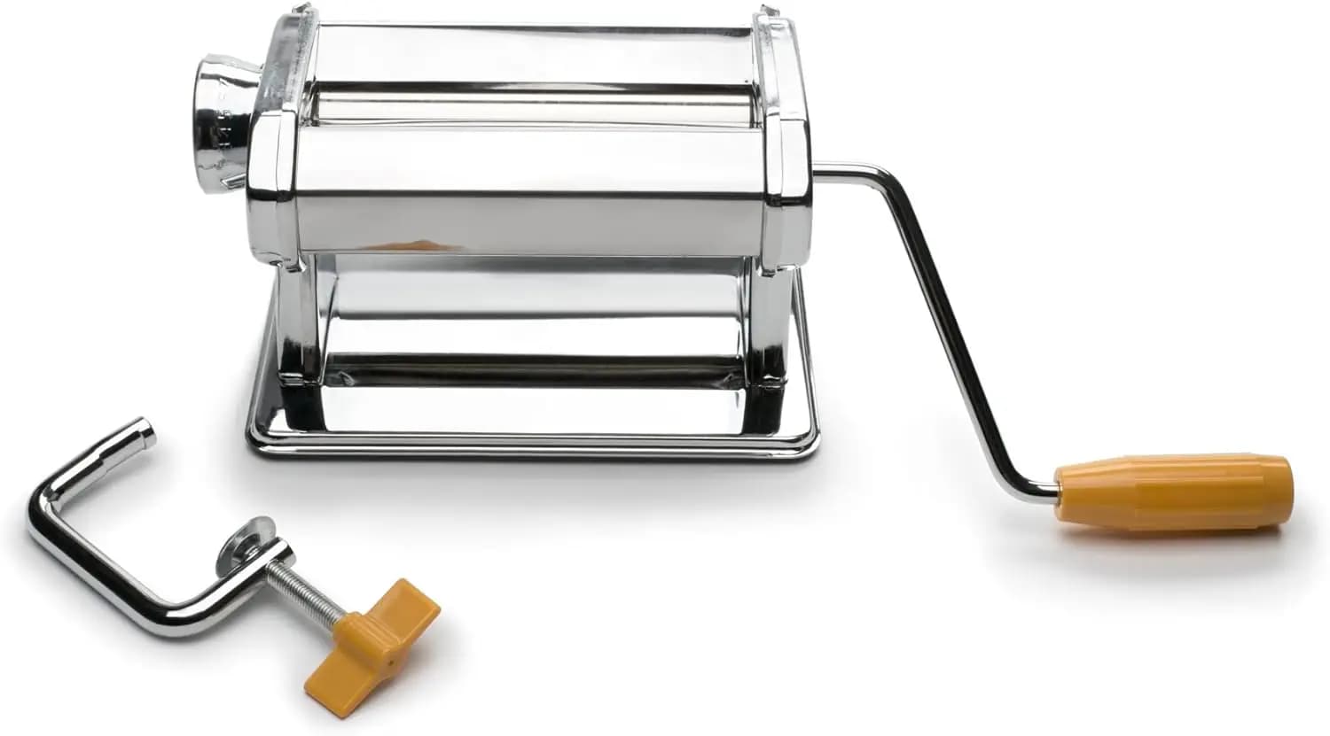 Macchina per pasta in acciaio inossidabile con 3 opzioni di lama, azionata manualmente per una facile pasta fatta in casa
