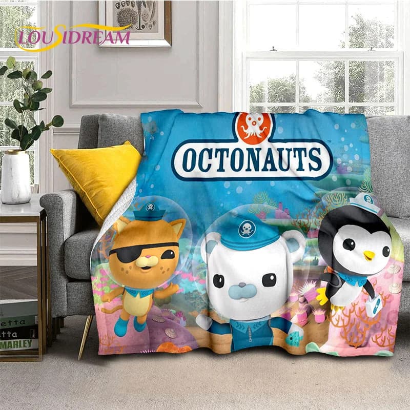 The Octonauts Barnacles Cute Cartoon Soft coperte, Keep Warm flanella Throw coperta per Picnic letti divano Home camera da letto regali bambini