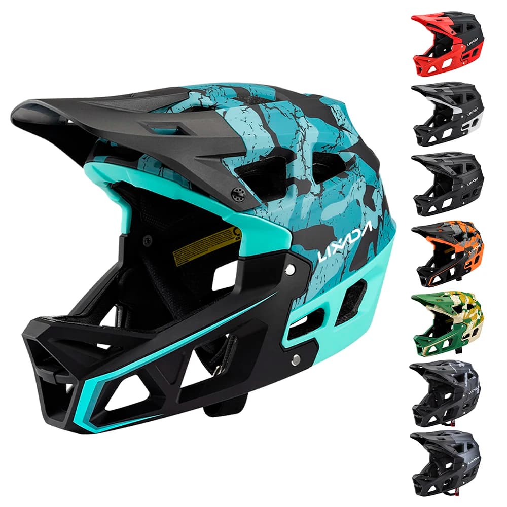 Mountain Bike Racing helmet for adults Downhill MTB for men/woman Mountain Bike helmet for adults with visor over 31 Vent
