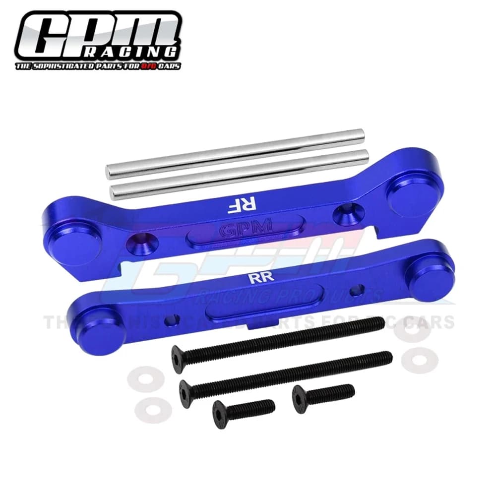 Blocco fisso per supporto braccio sospensione inferiore posteriore in metallo GPM LOS 234019 LOS 234023 LOS 234021 per LOSI 1/10 Lasernut U4 Tenacia DB TT Pro