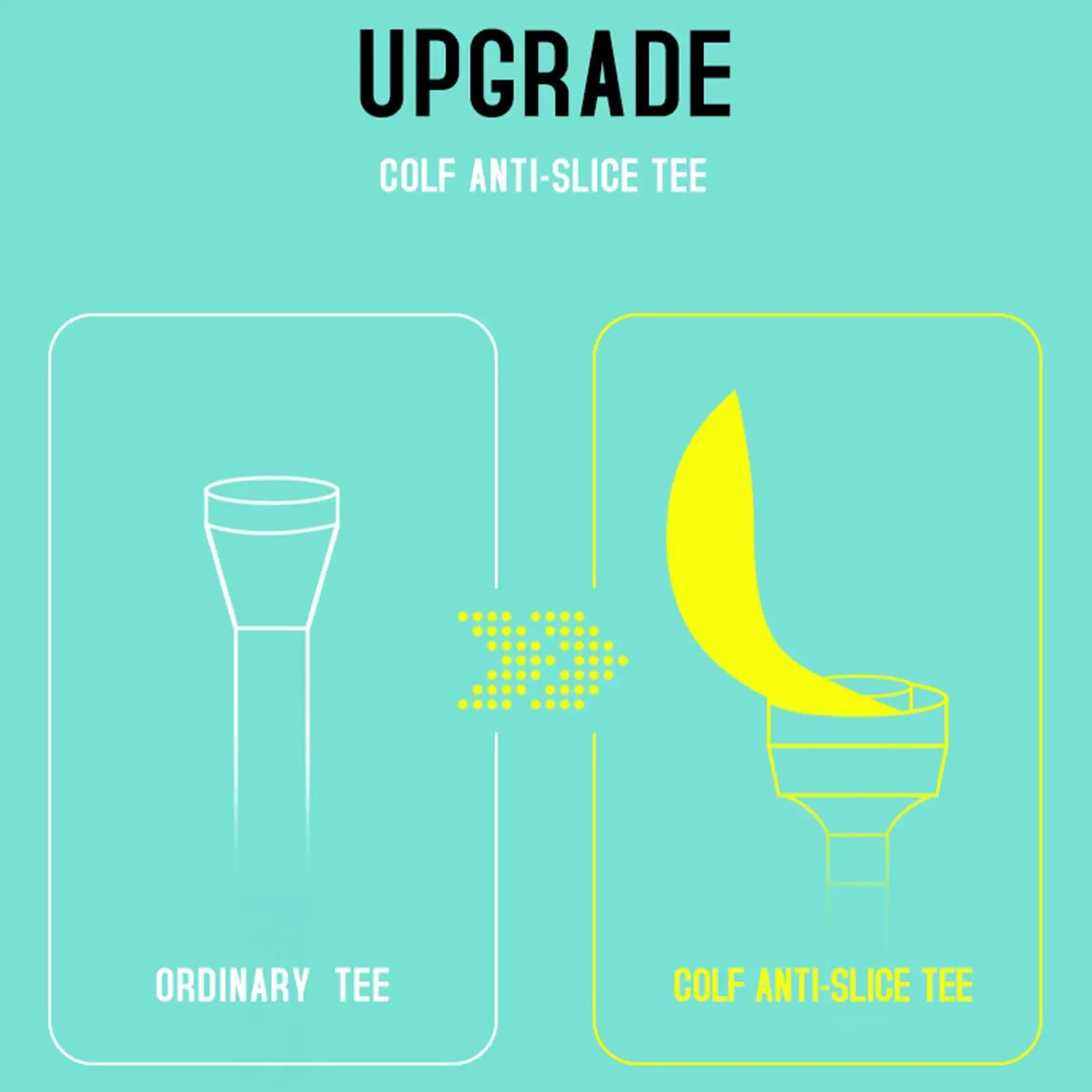 Tee da golf corti, 8 pezzi, a forma di petalo, accessori per allenamento, tee da golf alti per donne, atleti, amanti del golf, per campi da golf, prati, competizioni e swing