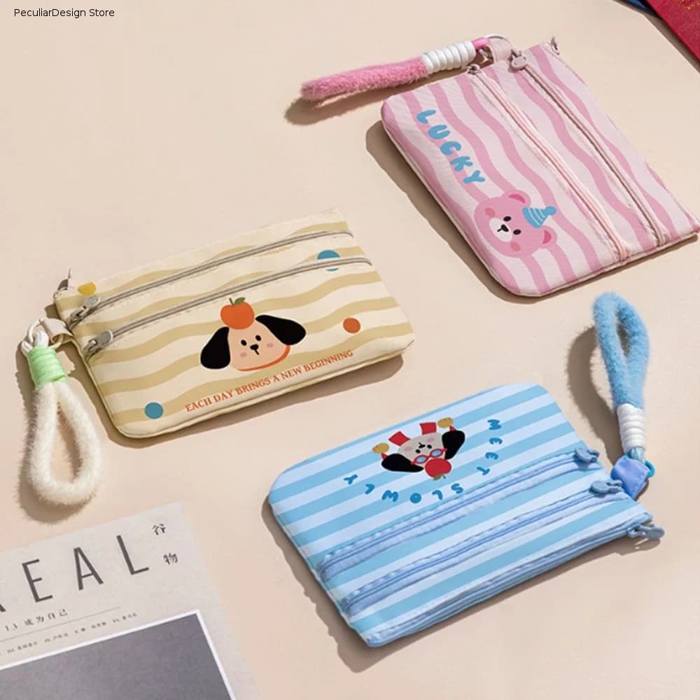 Lightweight Cartoon Passport Holder Slim Portable Travel Document Organizer Large Capacity Dustproof Coin Bag Overseas Trips
