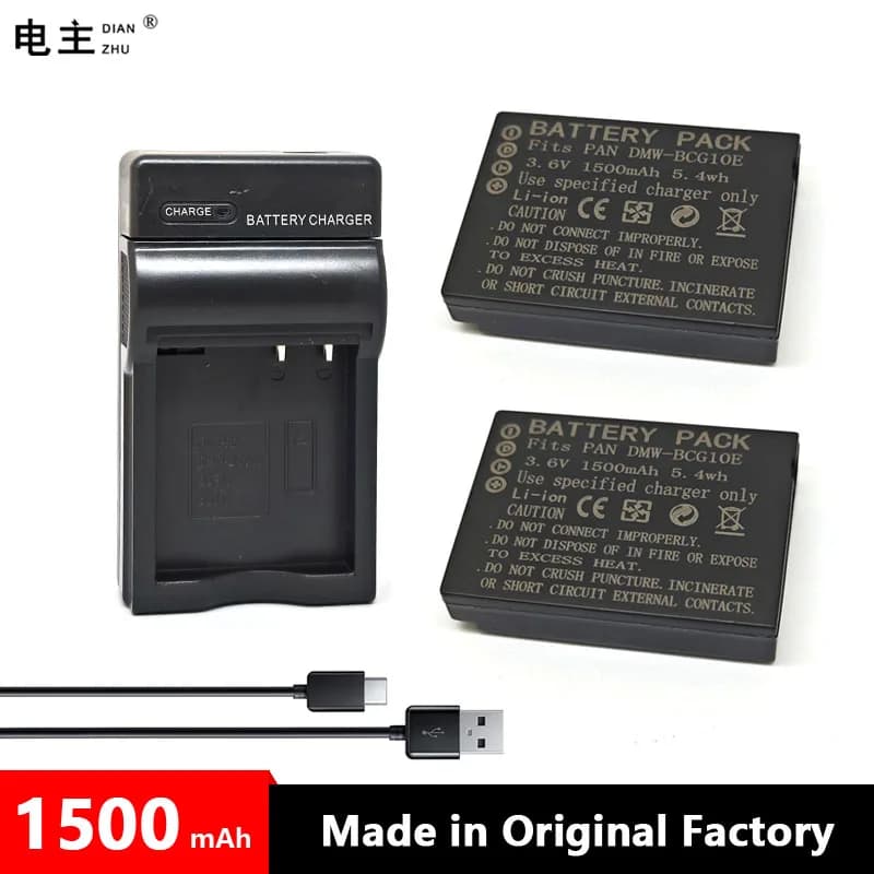 DMW-BCG10 E PP BP-DC7 Caricabatteria Per Panasonic Lumix DMC TZ7 TZ8 TZ10 TZ18 TZ19 ZS3 AF ZS1 ZR1 ZS5 ZS7 TZ7 ZS20 TZ6 TZ26