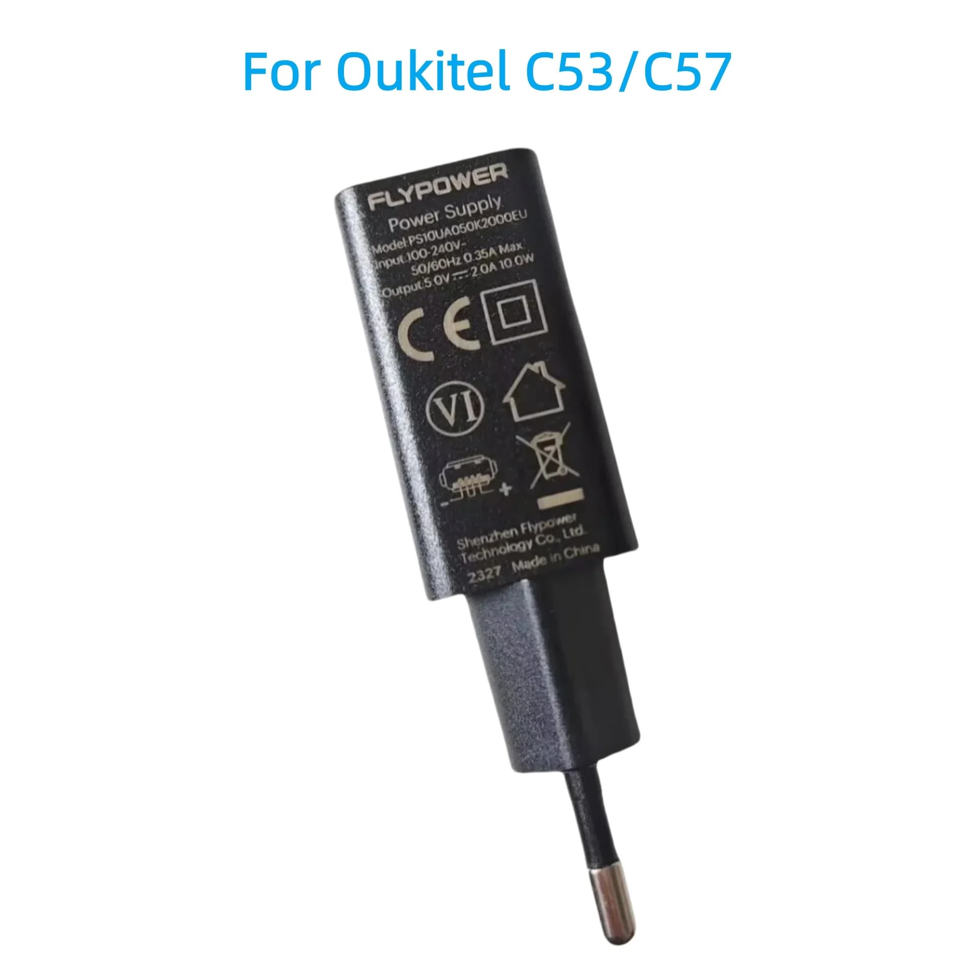 Original New Oukitel C53 C57 Phone Tablet Travel Charger EU Plug Adapter Repair Parts