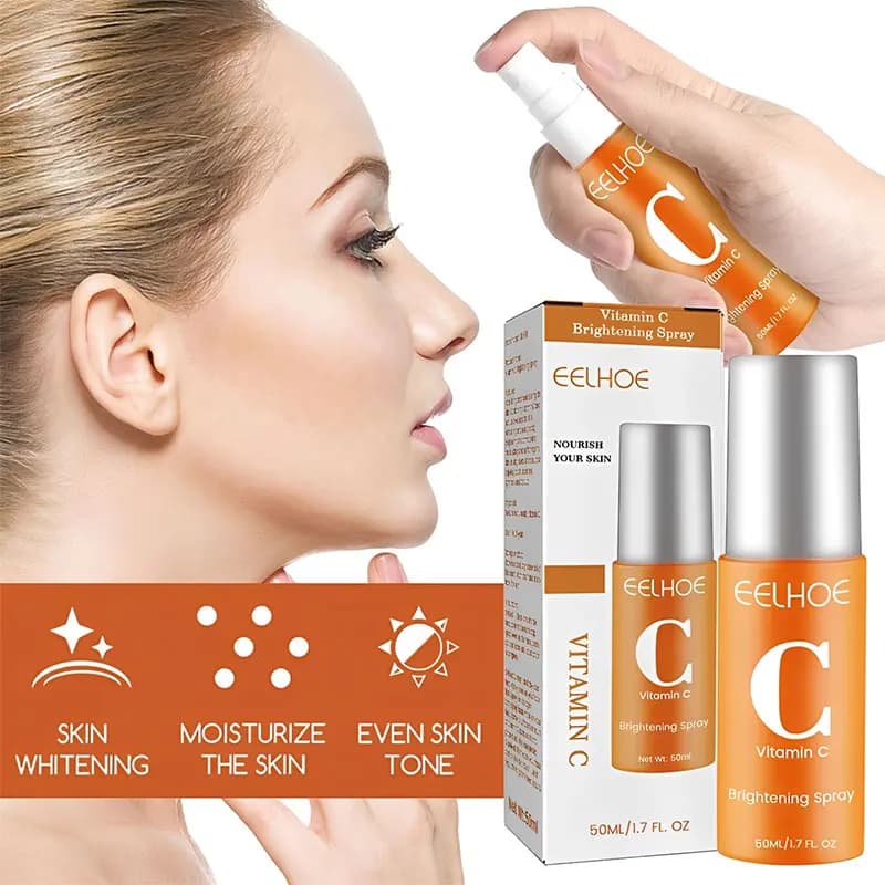 Vitamin C Facial Serum Moisturizing Mist Hyaluronic Nourishing Essence Improve Skin Elastic Fresh Skincare Water Spray Serum