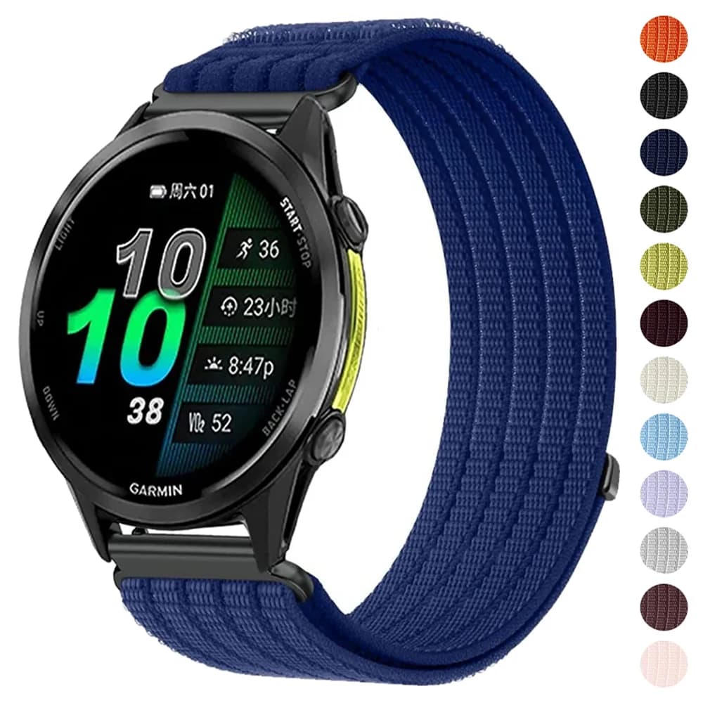 18/20/22mm Nylon Band for Garmin Venu 4 45/41mm 3 3S 2 Plus/Active 6 5 Bracelet for Forerunner 170 70 970 570 255 165 265S Strap