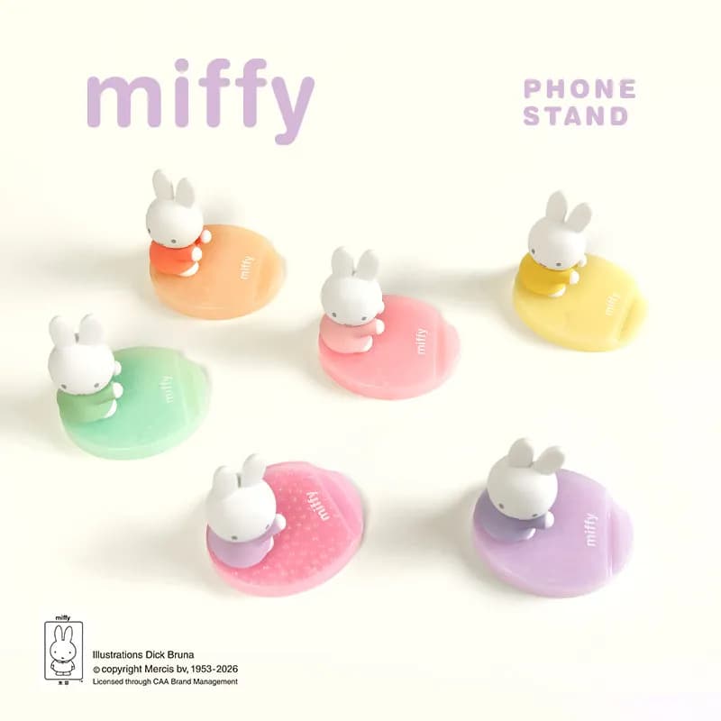 Kawaii Adorabile Miffy Pearl Shadow Supporto per Telefono Scatola Misteriosa Blind Box Regalo Giocattolo Modellino Anime Figure da Collezione Ornamenti