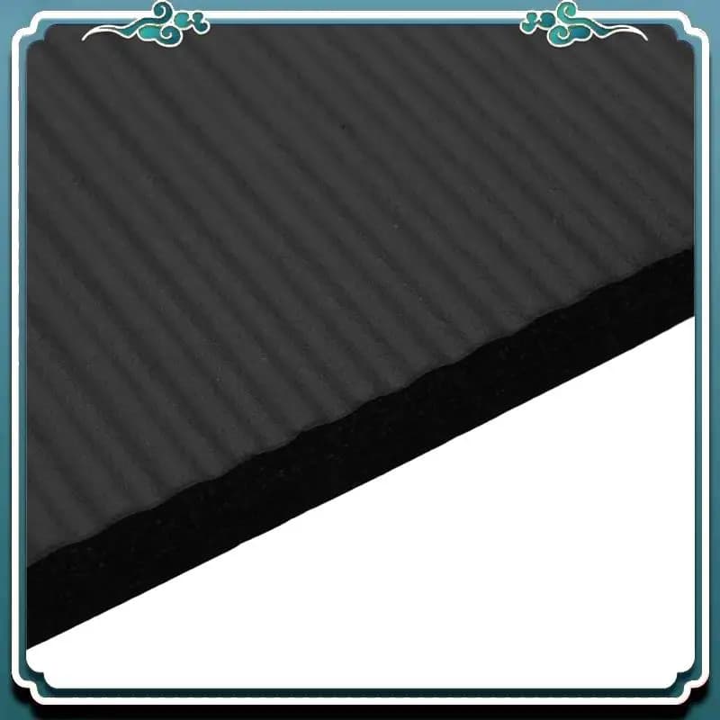 Affidabile tappetino da allenamento per pilates 2X spesso 60X25X1,5 cm cuscino per ginocchiere yoga supporto extra per ginocchia polsi gomiti nero