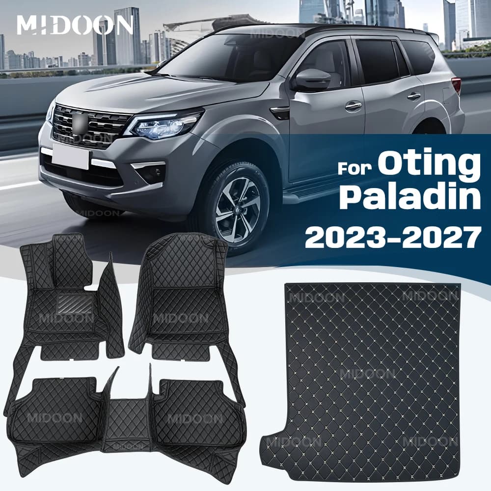 Tappetini per bagagliaio auto MIDOON per Dongfeng Fengdu Oting Paladin 2023-2027, tappetini per pavimento auto, tappetini poggiapiedi, rivestimento vano di carico, accessori interni