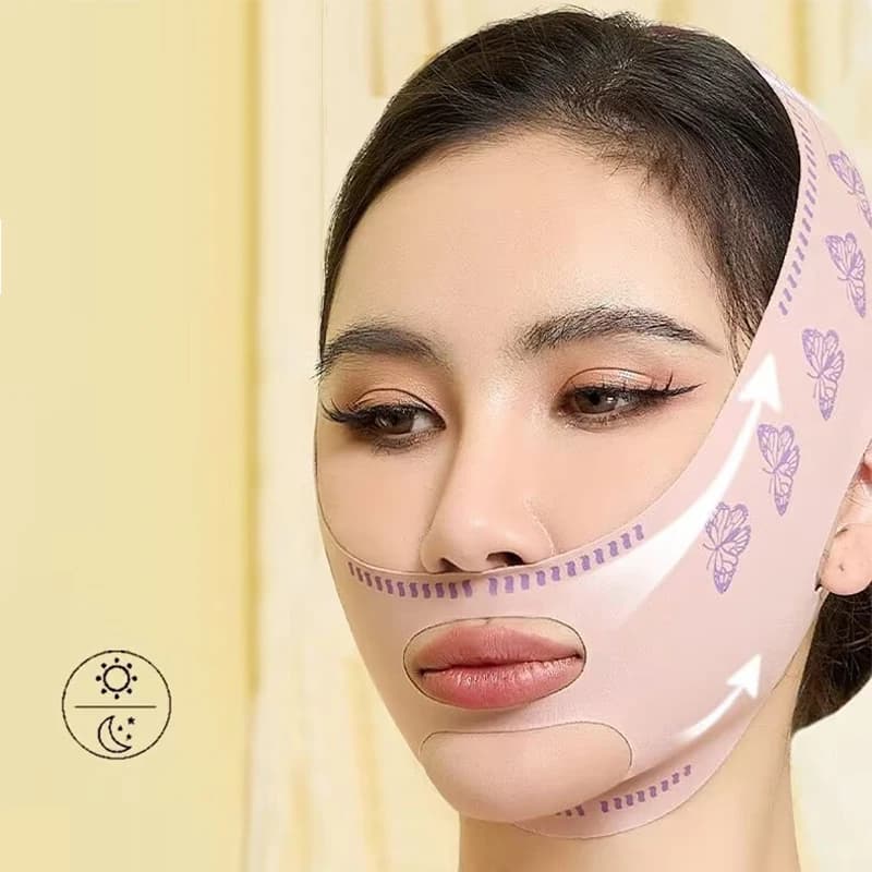 Benda Breathable V Face for Lifting Guance, Anti-wrinkle Mask for Subtle Face, Reduces Double Mint, Benda V-Line Modeling