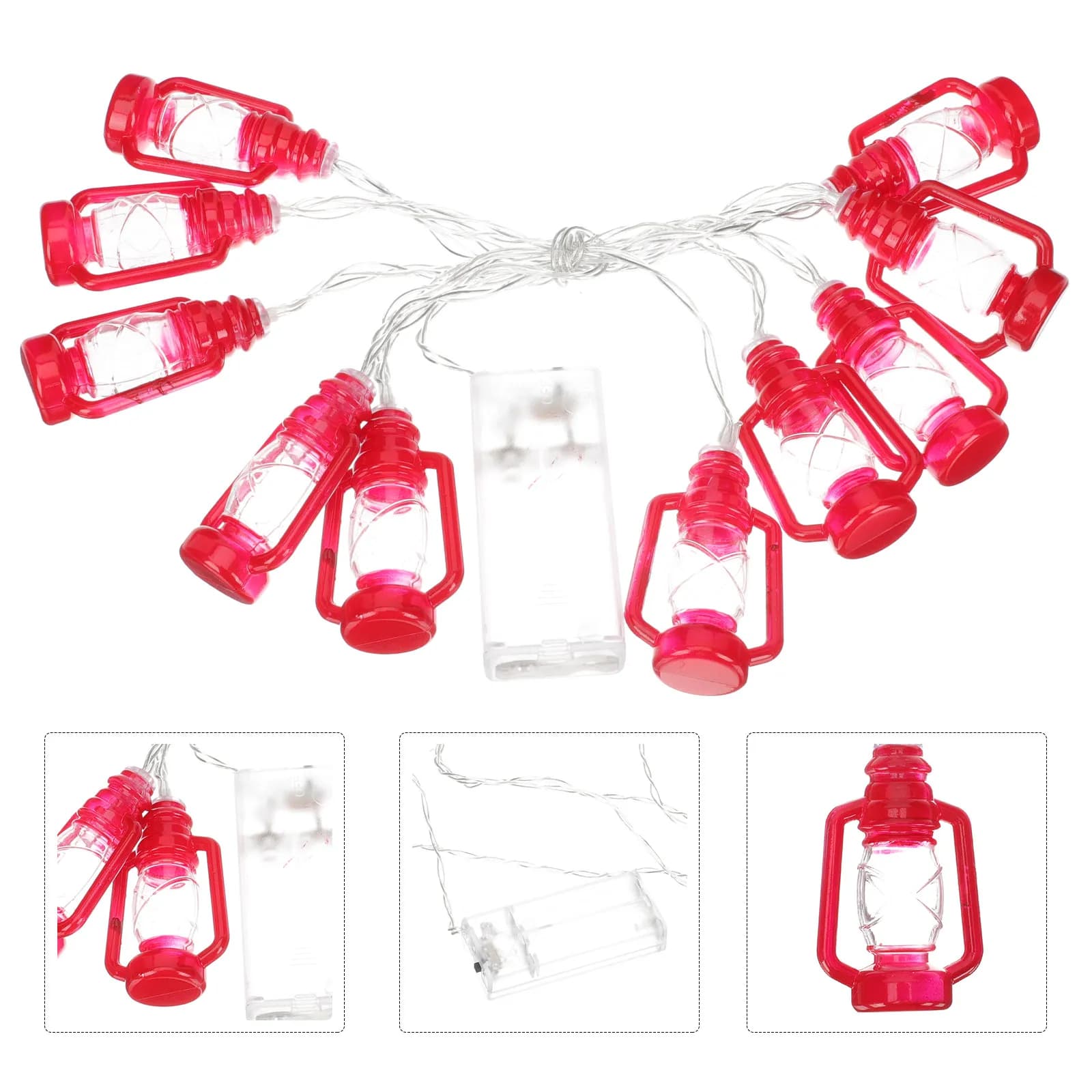 Luci a Corda LED per Halloween, Lanterne Nere Retrò per Piante, Balconi, Insegne, Mobili, Giardino, Portico, Finestre e Pareti