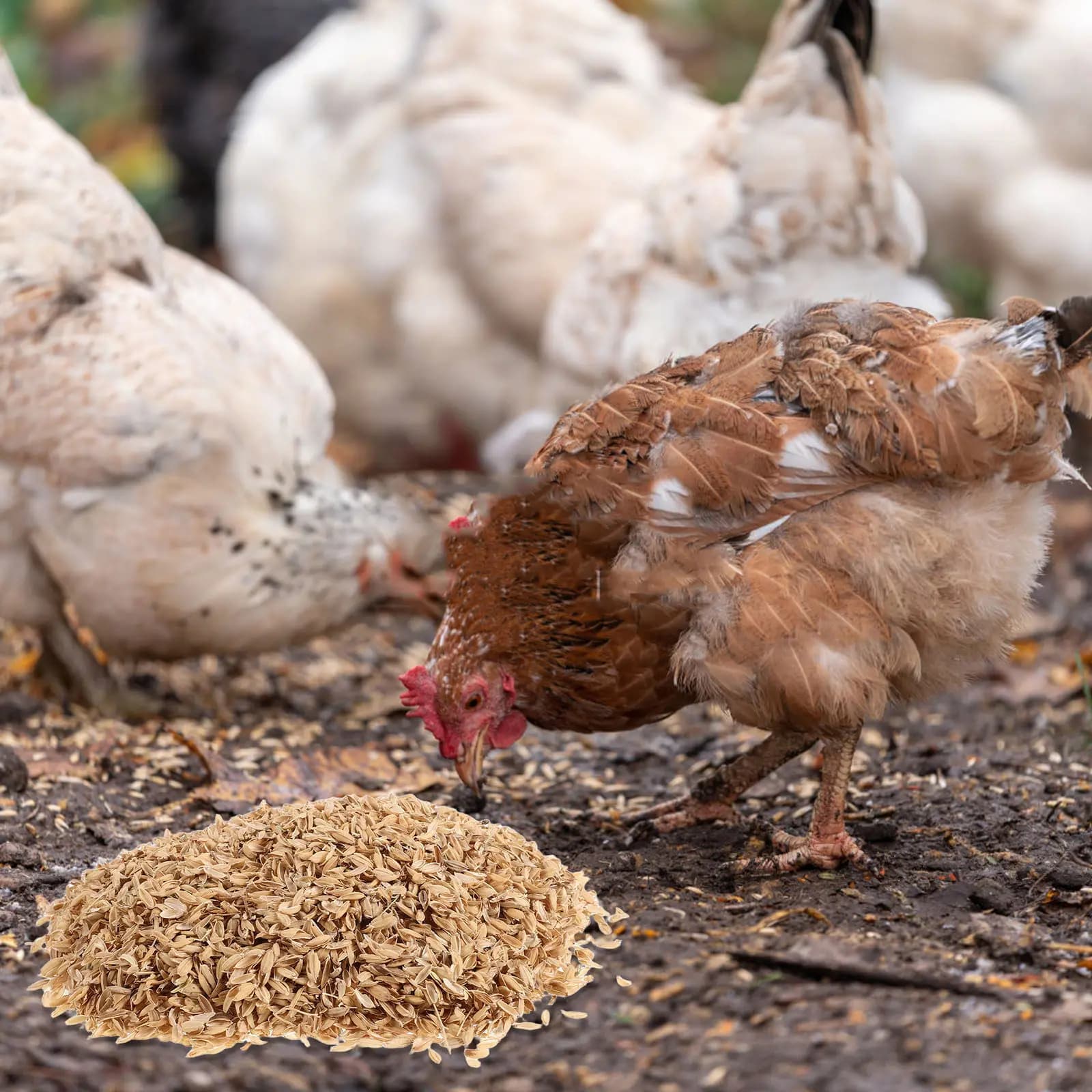 1Set Natural Rice Husk Chicken Nesting Bedding Moisture Absorbing Odor Control Winter Coop Bedding for Chickens Ducks Small Pets