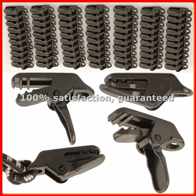 70 Pieces Clips for Camping Tent, Clips for Sunbeds, Clamps, Clips for Phones, Clips for Curtains, Clamps for Exterior Curtains - A68X