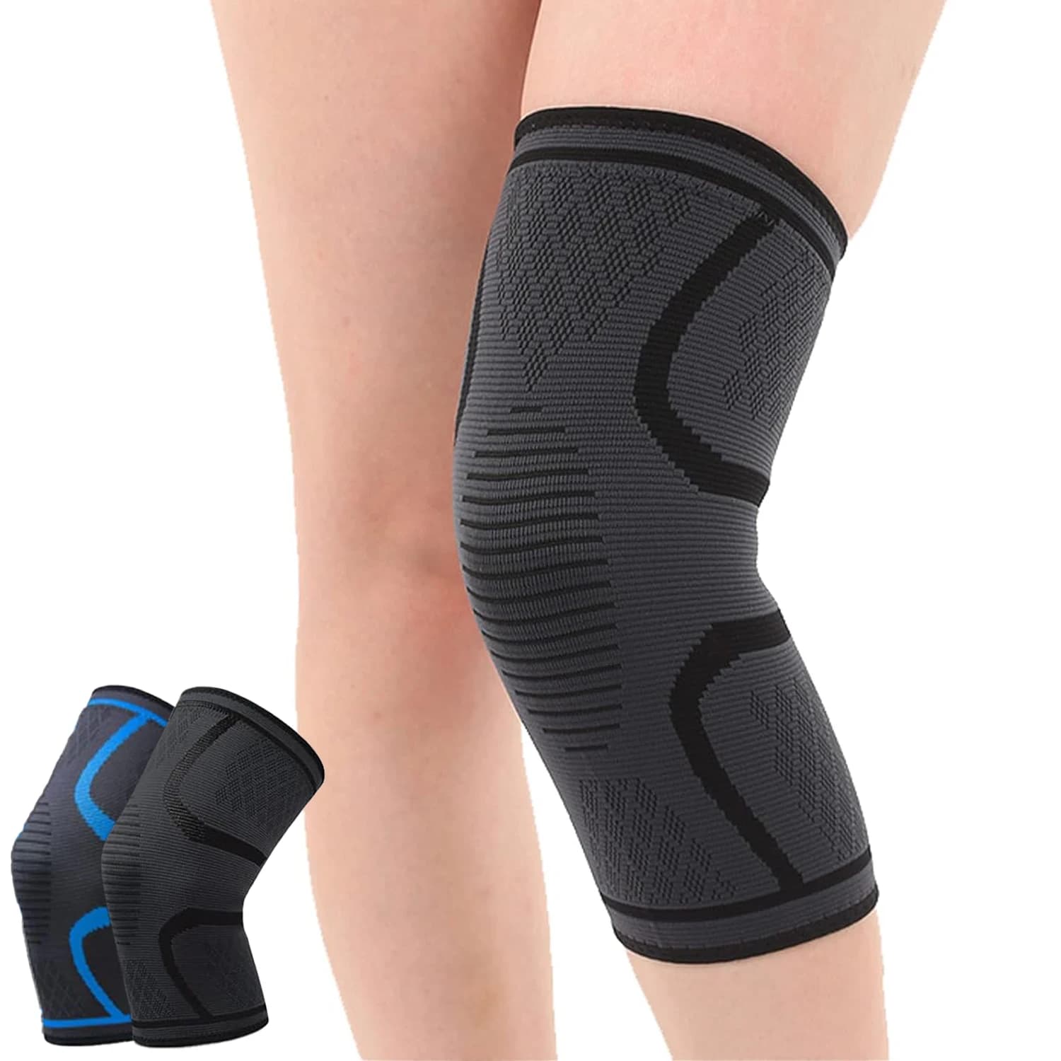 1Pc Compression Knee Support Sleeve Knee Brace for Knee Pain Meniscus Tear Arthritis Pain Relief Knee Pads Gym Sports Protector
