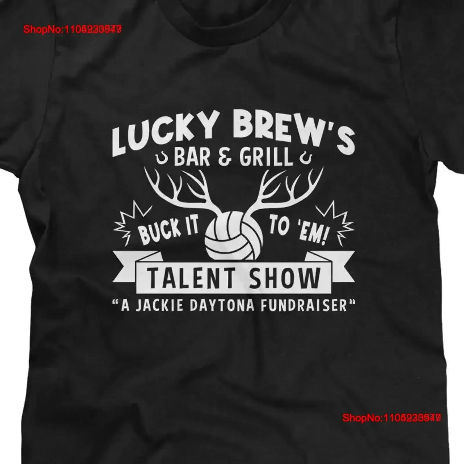 Lucky Brew's Bar Grill Talent Show T-shirt da uomo o divertente cultura pop vintage lavato traspirante morbido grafico alla moda vintage