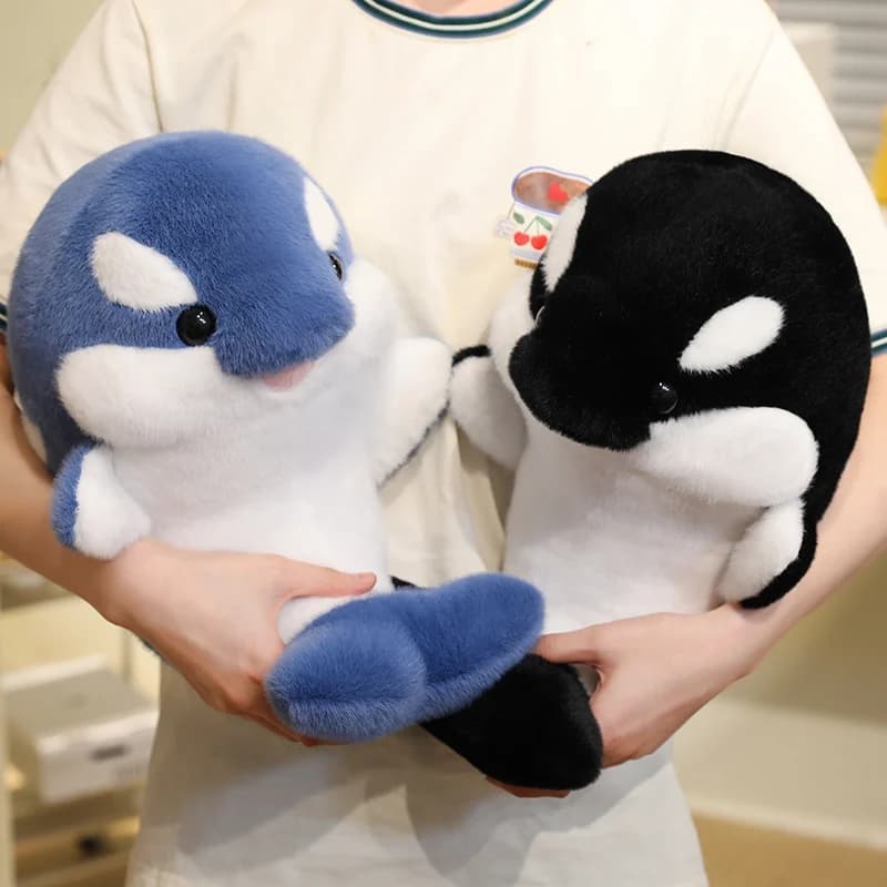 35/50CM simpatici giocattoli di peluche balena assassina morbidi giocattoli di animali dell'oceano farciti cuscino per regali di Natale di compleanno