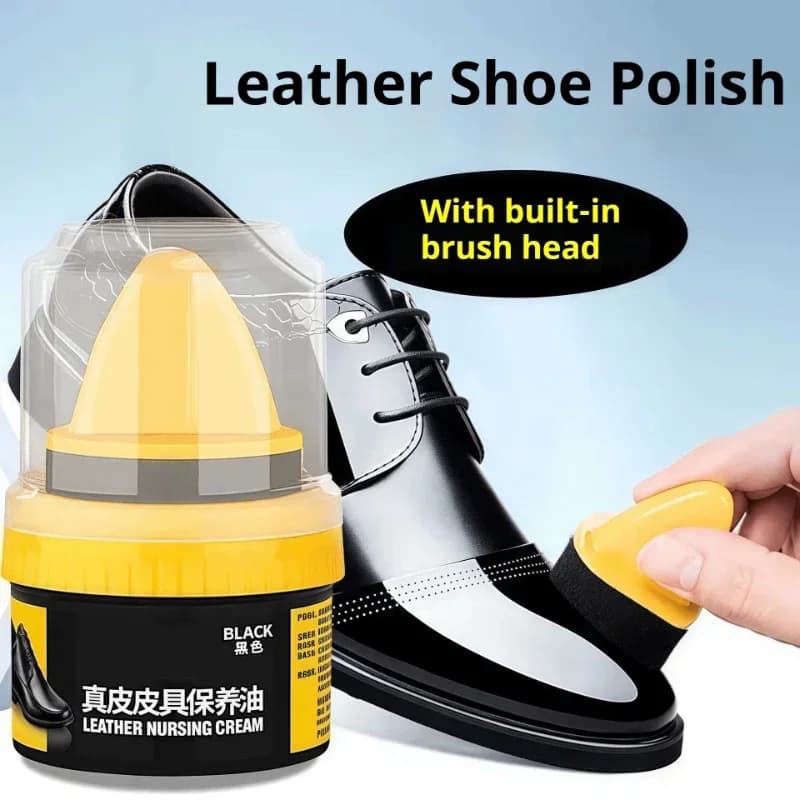 New Brush Leather Care Polish Cleaning Cream Shoe Polish Kit Shoe Accessories Shoe Cream with For Shoes & Leather Goods