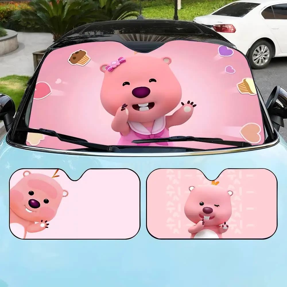 Korea Zanmang L-Loopy New Personalized Windshield Sunshade Car Window Windshield Cover Car Sunshade Car Cover Car Sunsha