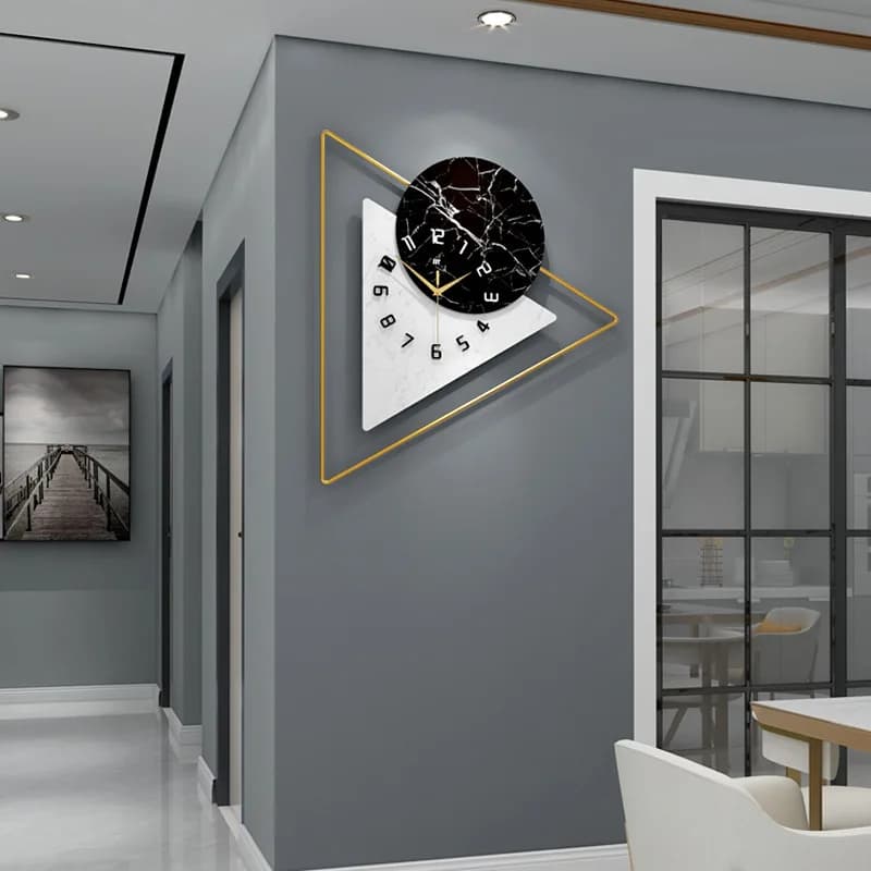 Orologi di lusso in stile nordico, orologio da parete moderno e semplice per soggiorno, decorazione creativa e raffinata, silenzioso.