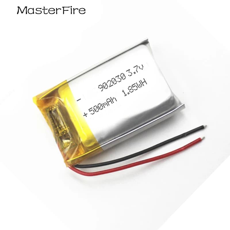 2-10PCS 902030 3.7V 500mah Batteria ricaricabile ai polimeri di litio per altoparlante Bluetooth Auricolare Selfie Stick E-book LED Cellula luminosa