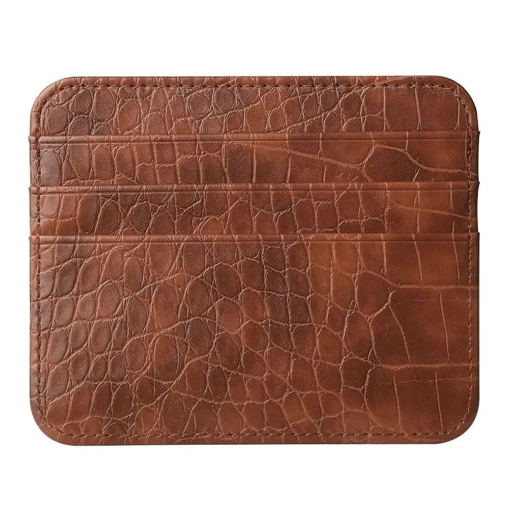 Bag Double-sided Card Holder PU Leather Coin Pouch Credit Card Sleeve Wallet Ultra-thin Card Protector Card Storage