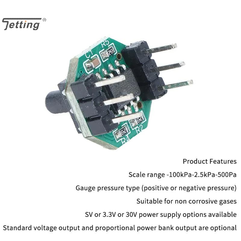 Gas Pressure Electronic Blood Pressure Monitor Sensor Transmitter Module Barometer 0-40kPa 0-100KPa 0-200KPa Hose