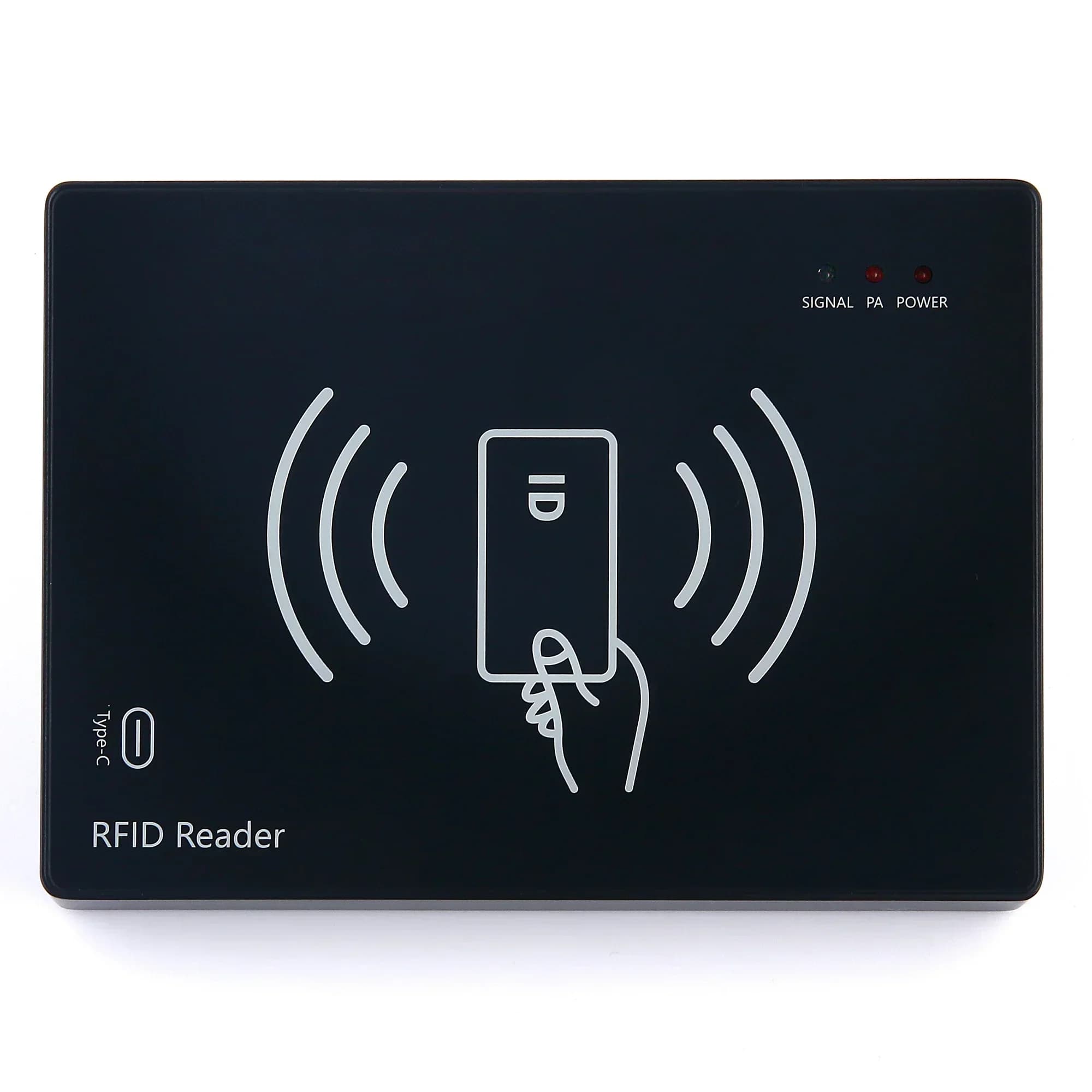 Lettore di schede contactless NFC USB per controllo accessi, lettore di schede ID 125khz RFID, lettore di smart card