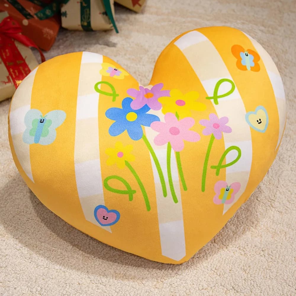 New Heart Shape Heart Pillow 40cm Love You Letter Printed Pillow PP Cotton Home Decorative Pillow Valentines Day