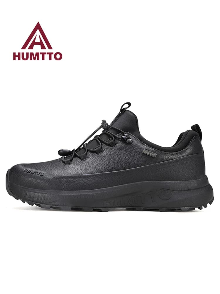 HUMTTO Scarpe da trekking in pelle bovina Uomo Stivali da neve sportivi Scarpe da arrampicata Stivali da viaggio Inverno Outdoor Calde scarpe da ginnastica da trekking all'aperto