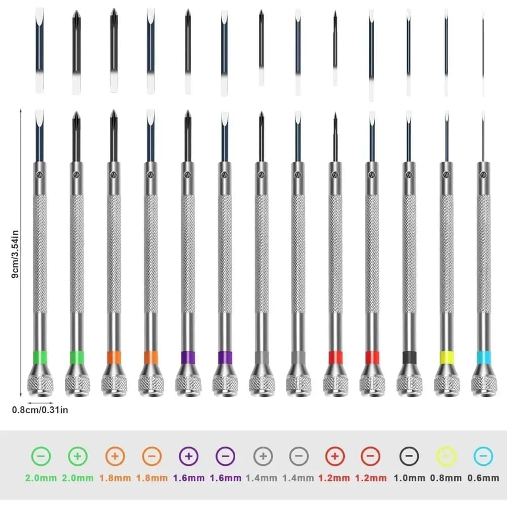 8/13Pcs Watch Screwdriver Set, Watchmakers Screwdrivers Clocks Jewelry Repair Precision Screwdriver Set for Eyeglasses Watch