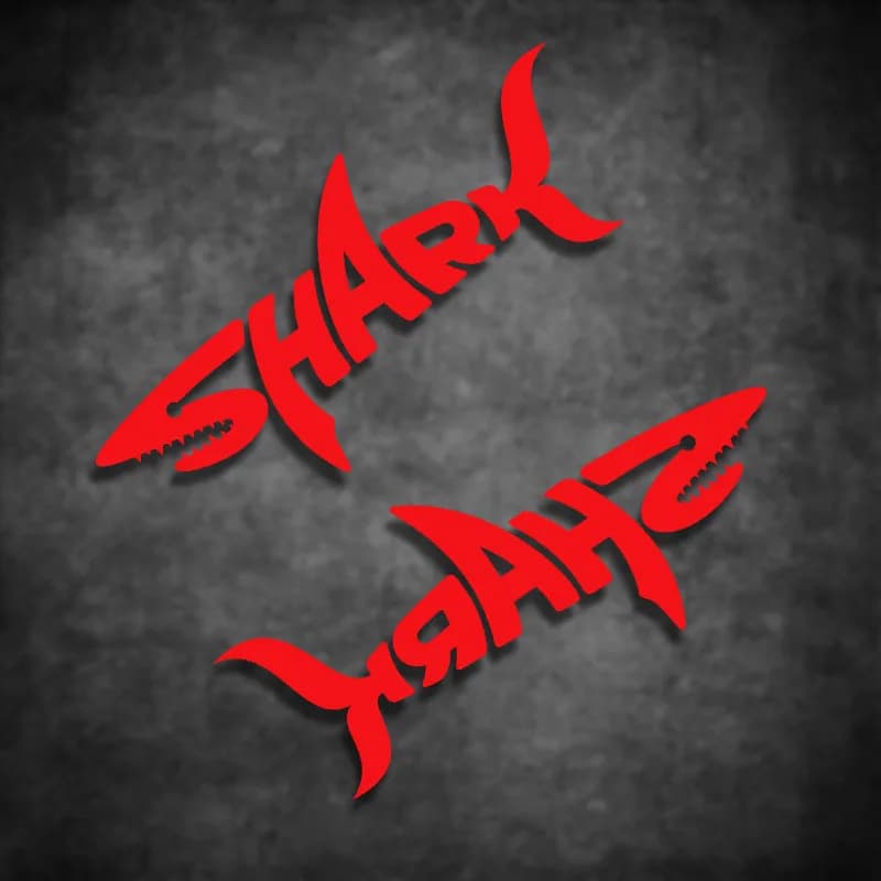 Set di Adesivi in Vinile Impermeabili con Design Occhiali SHARK per Moto, Dirt Bike, Serbatoio, Parafango e Carenatura