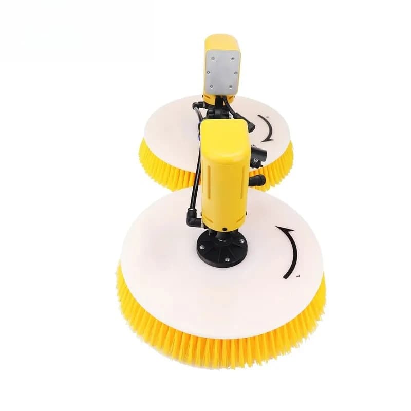 Automatic Solar Panel Cleaning Robot Double Head Brush DC AC Battery Powered Washing Machine 3.5m 5.5m 7.5m