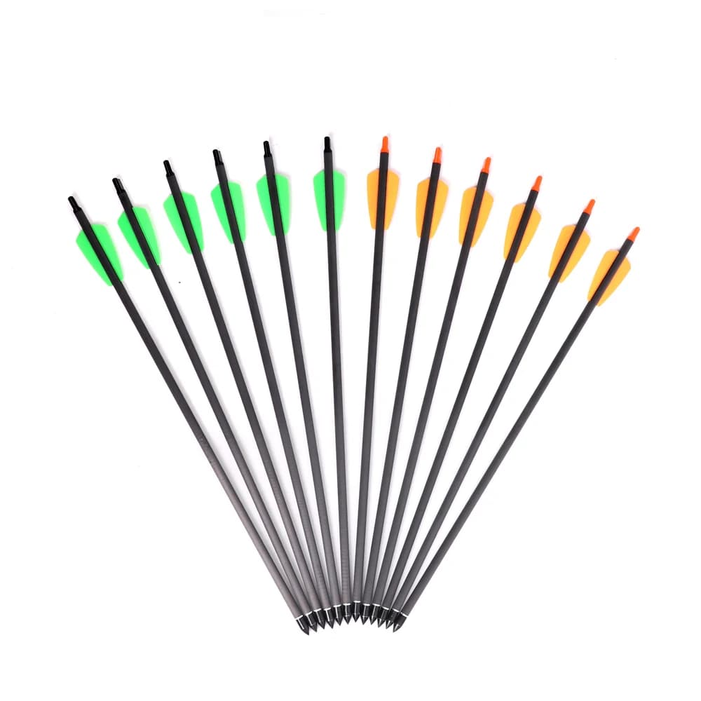 7.5/15 pollici balestra in carbonio freccia bullone corto diametro esterno 7.4/8.8mm caccia sport tiro pratica tiro con l'arco accessori