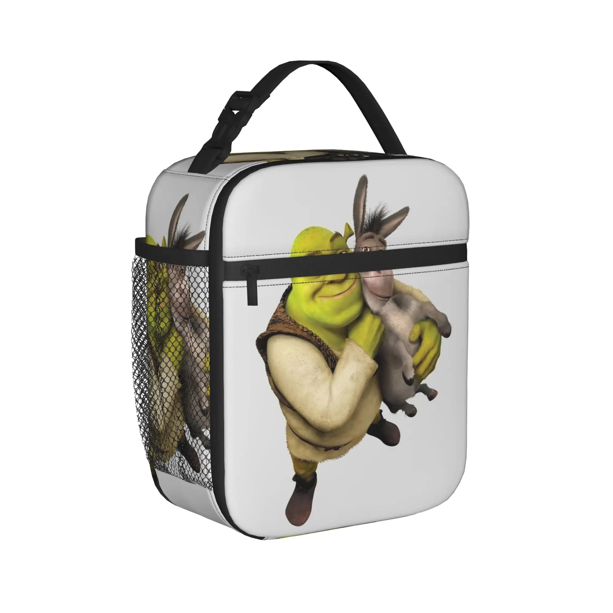 Borsa termica per il pranzo con meme di Shreks divertenti, per ufficio, portatile, contenitore termico per alimenti
