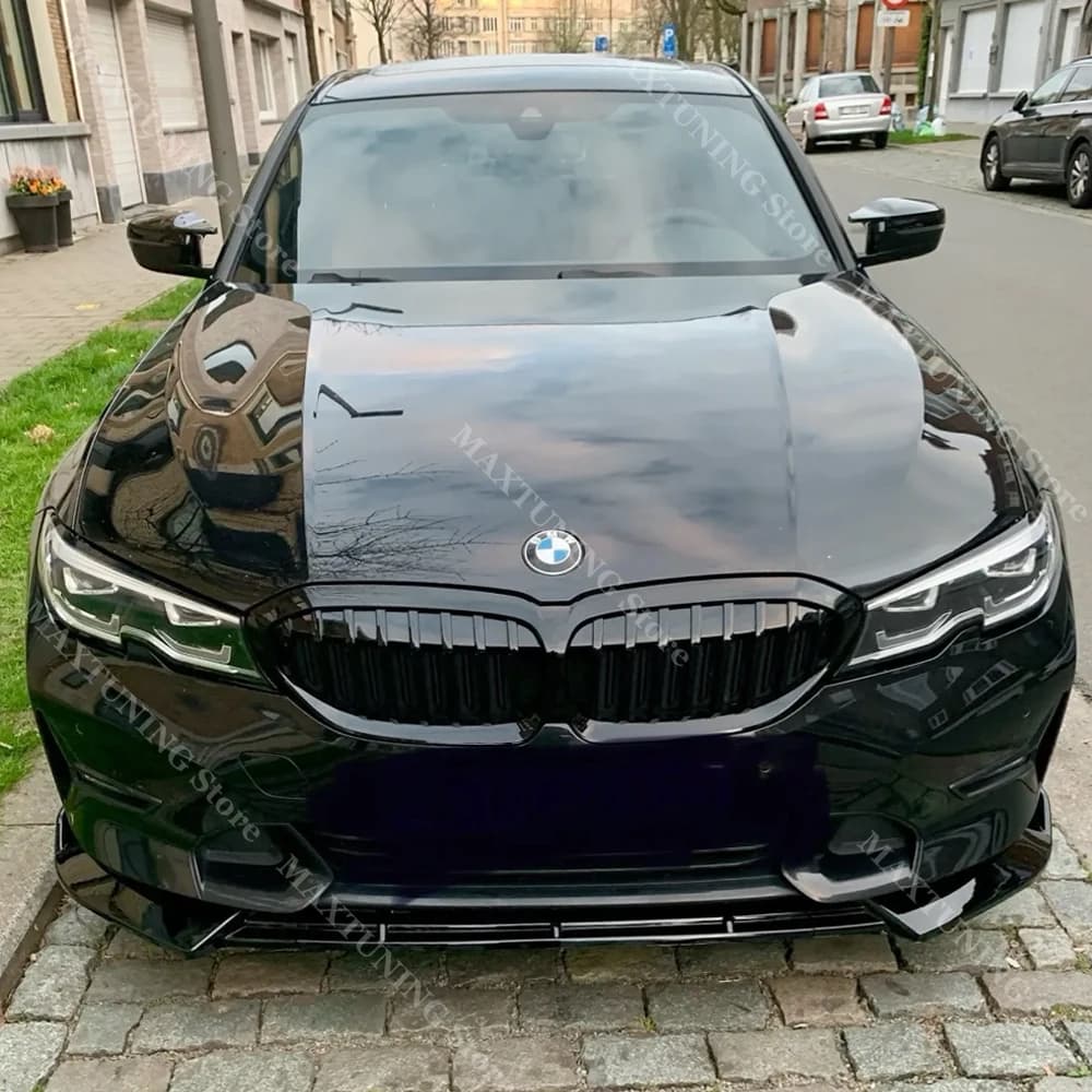 Per BMW Serie 3 G20 G21 318i 320i 320d 330i Standard 2019-2022 Paraurti Anteriore Splitter Lip Diffusore Spoiler Mento Modificato Tuning