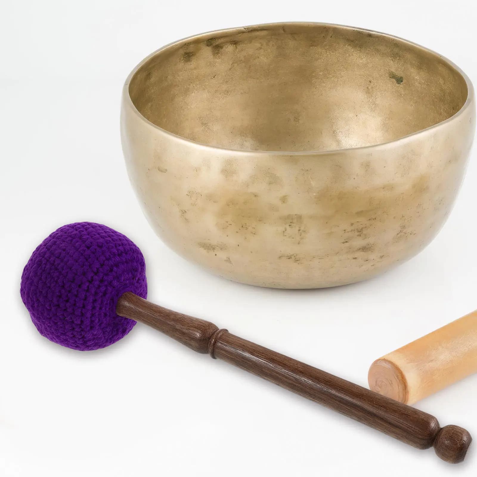 Nepali Made Singing Bowl Mallet with Soft Wool Felt Head Wood Handle for Deep Meditation Yoga Sound Healing Tibetan Bowl