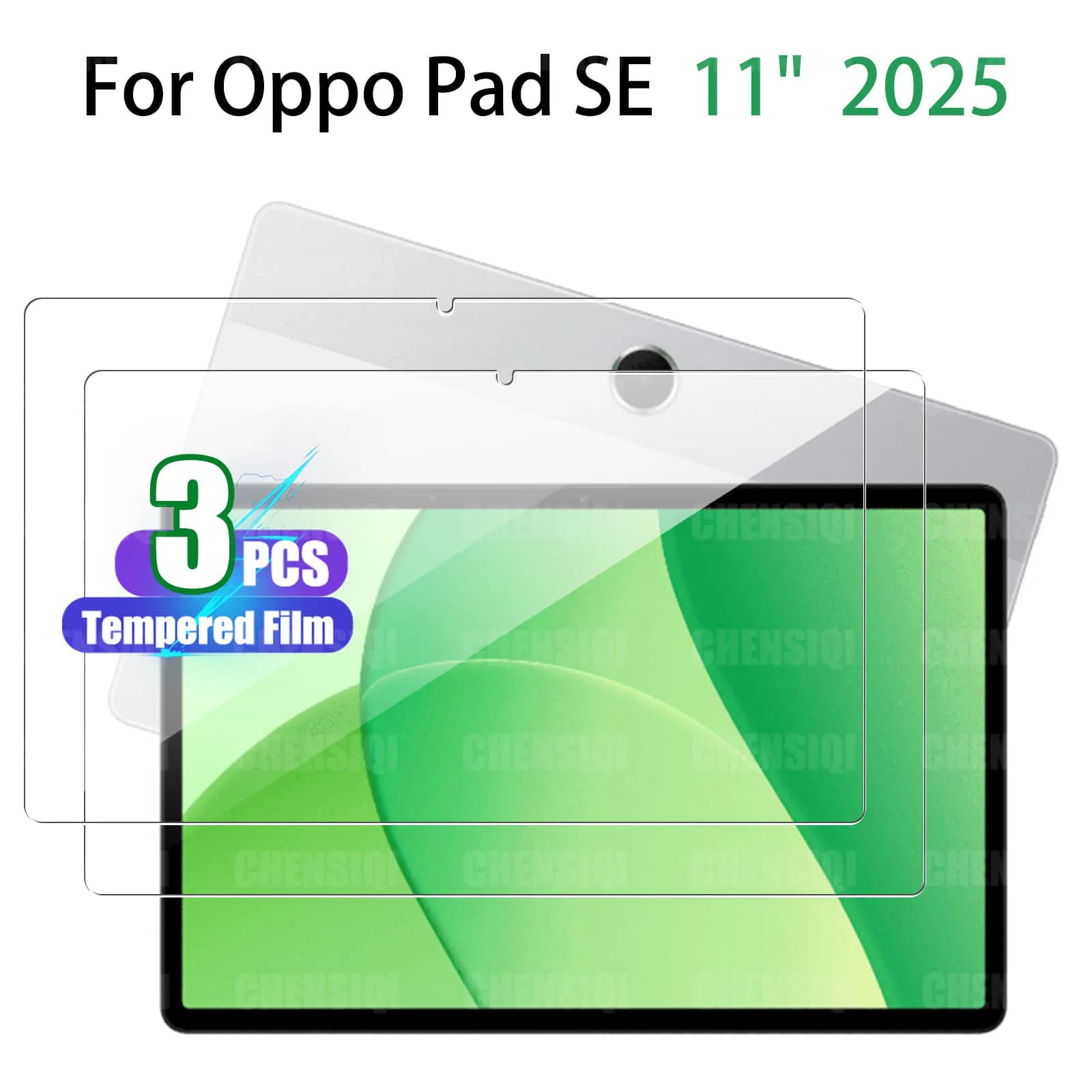 Pellicola Protettiva per Oppo Pad SE (11 pollici) 2025 in Vetro Temperato HD, Durezza 9H, Ultra Trasparente, Anti-Graffio, Senza Bolle