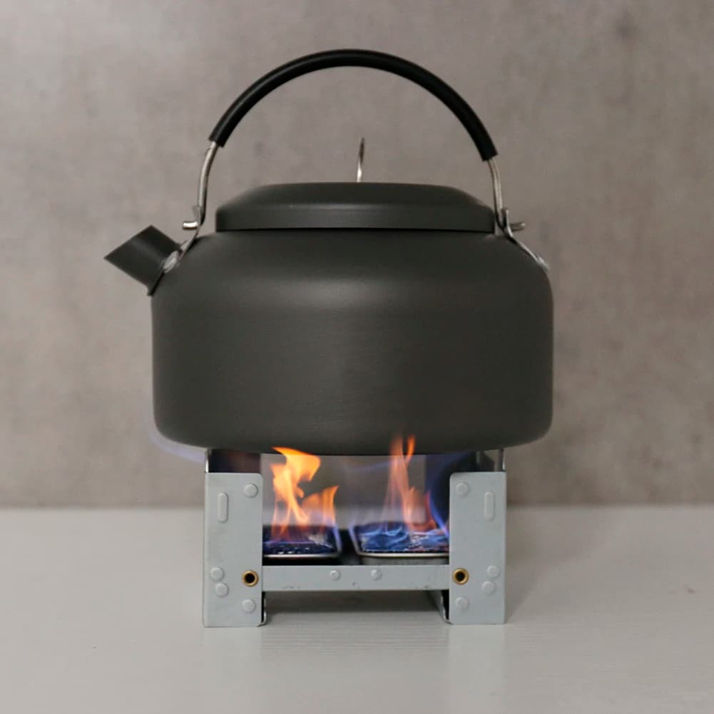 Stainless Steel Alcohol Camping Stove Push-pull Box Mini Portable Camping Cooker for Travel Picnic BBQ for Hiking Fishing