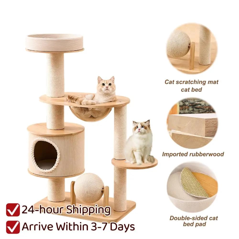 Piattaforma di Salto per Gatti, Struttura per Arrampicata Carina, Letti Resistenti all'Usura, Nido Unico, Piattaforma di Salto Traspirante, Accessori per Animali Domestici, Struttura per Arrampicata