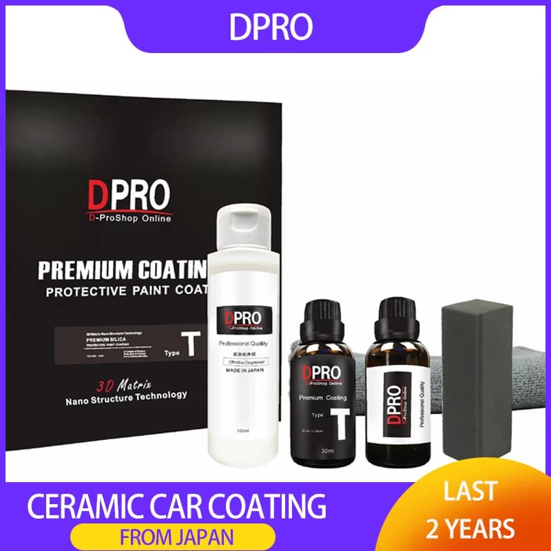 Dpro 9H rivestimento in grafene rivestimento per auto in ceramica T Set Nano cappotti vetro liquido antigraffio smalto per auto cappotto in ceramica per 2 auto