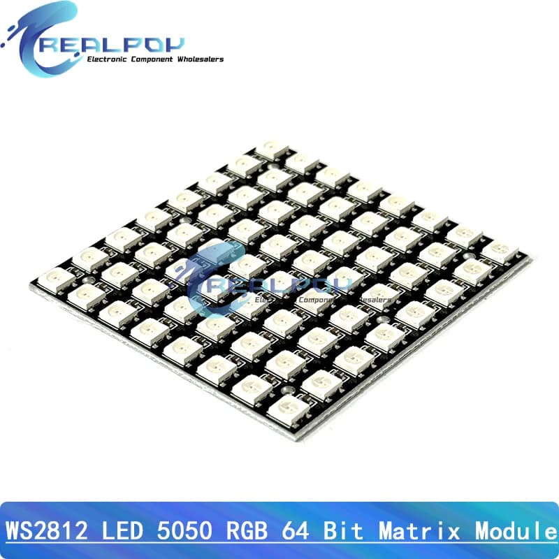 Modulo matrice LED WS2812 LED 5050 RGB 8x8 64 bit per Arduino