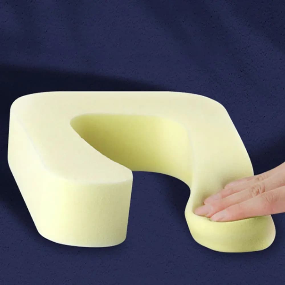 Cuscino Ergonomico Portatile Pieghevole per Pisolino, Cuscino Morbido in Schiuma per Siesta, Cuscino da Scrivania Rimovibile per Adulti