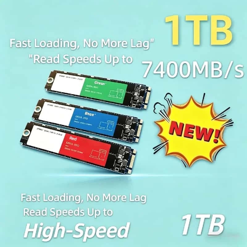 2026 New M.2 NVMe 1TB SSD Ultra Fast Internal Solid State Drive Hard Disk for Desktop Laptop PC Computer Upgrade Pro