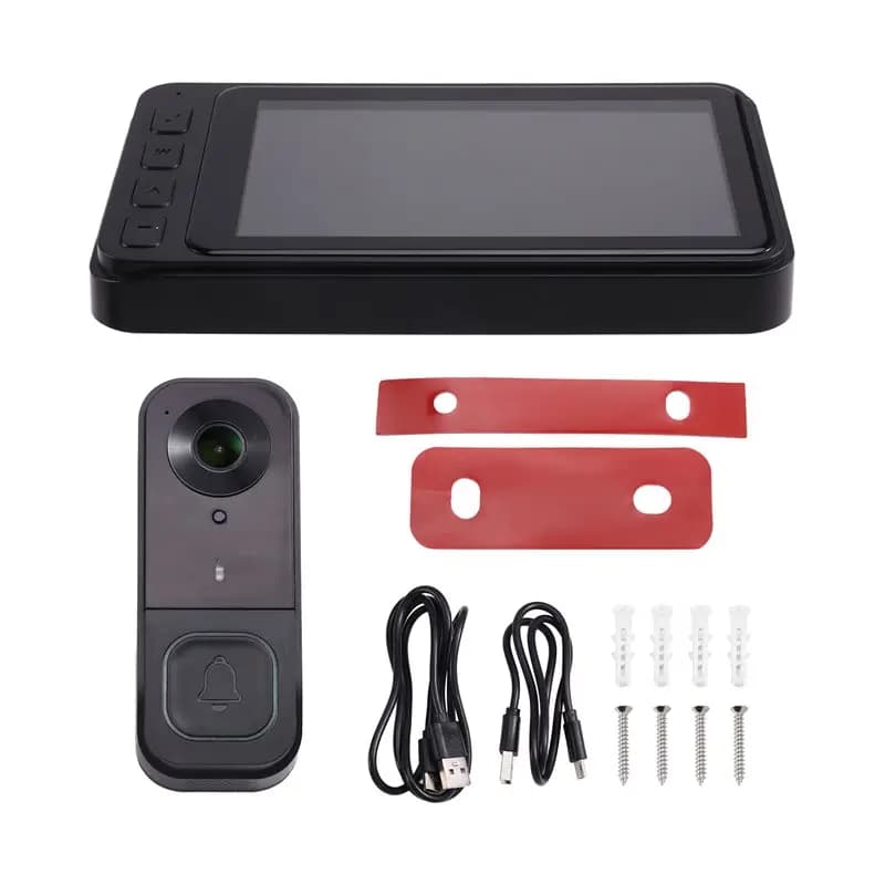 A96T HD per videocitofono wireless con schermo IPS, visione notturna a colori, basso consumo energetico per interfono vocale wireless