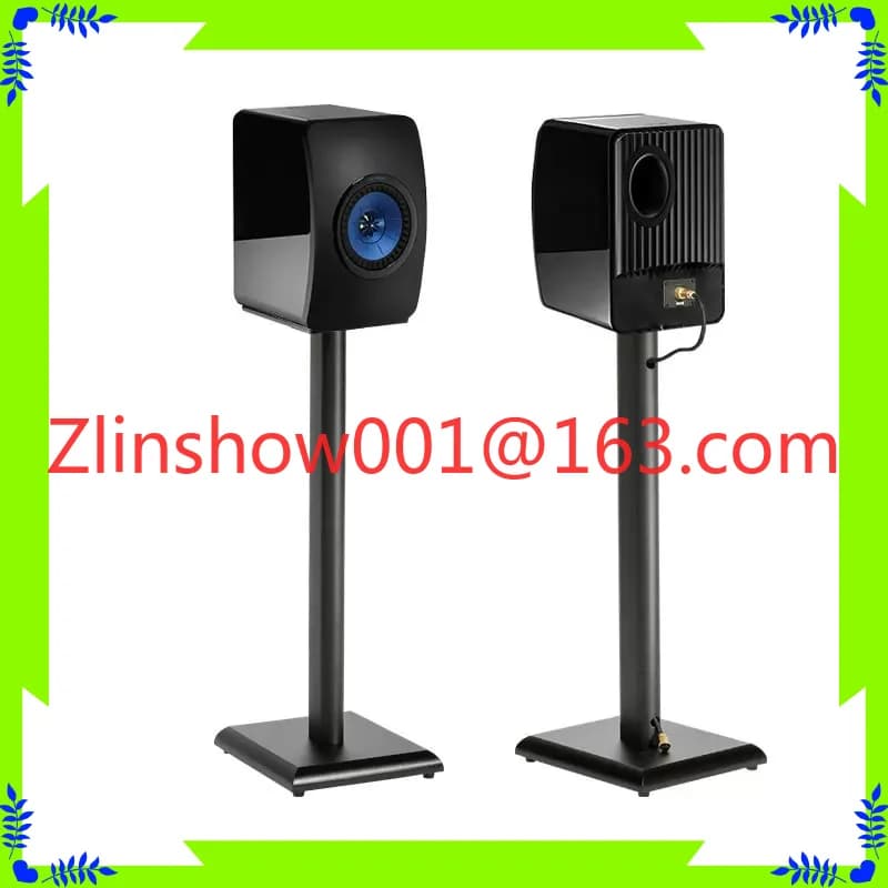 Audio stand Wooden speaker tripod Shock-absorbing foot nails Surround audio stand Floor-to-ceiling central speaker stand