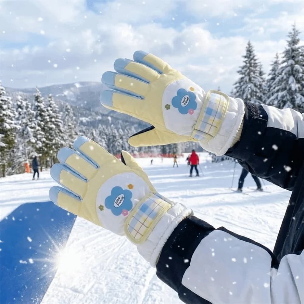 Anti-cold Touch Screen Snowboard Gloves Non-slip Windproof Outdoor Sports Gloves Waterproof Soft Warm Gloves Camping