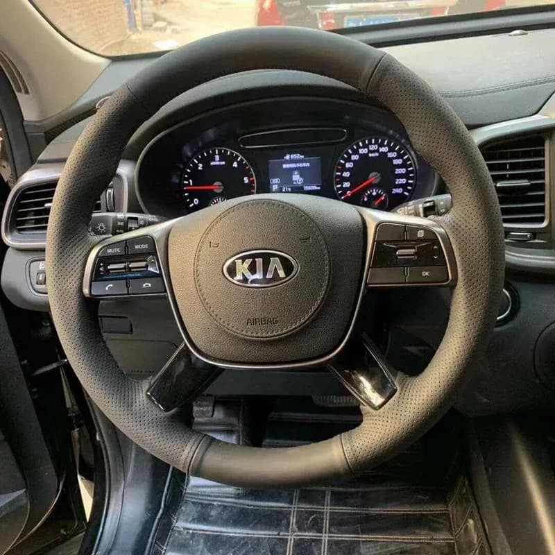 100% fit for Kia Sorento 2018 2020 spare parts Auto cover for Auto anti-slip in real leather hand sewn