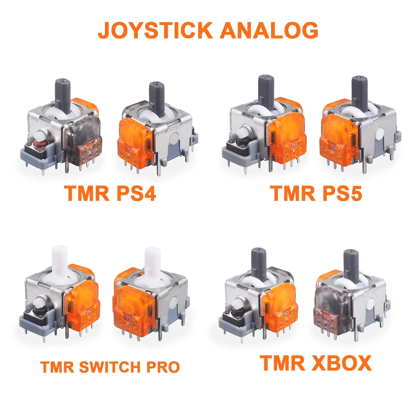 2 pezzi Tmr manopola a induzione elettromagnetica sostituzione joystick analogico 3D per Ps5 Ps4 Xbox One Series X/s controller Elite