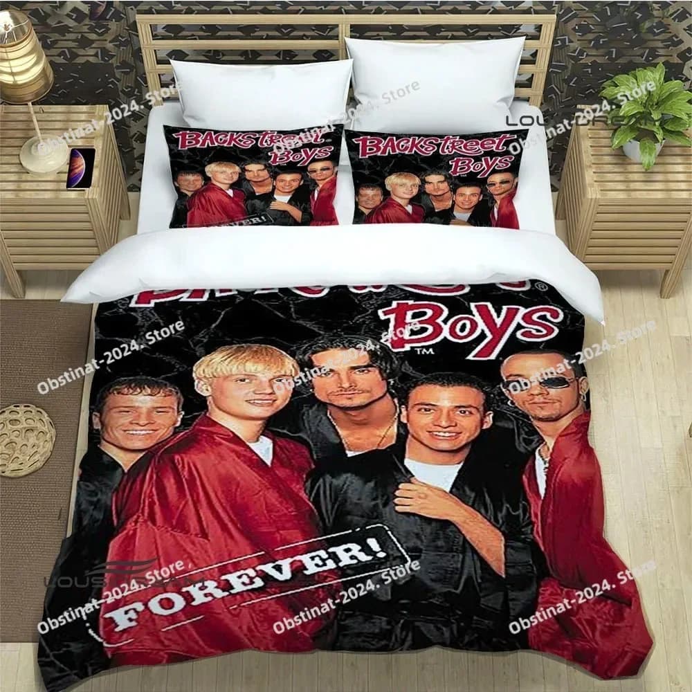 Set di biancheria da letto per ragazzi 3D BSB band backstreet set di forniture per letto squisito set copripiumino set di trapunta biancheria da letto regalo di compleanno di lusso